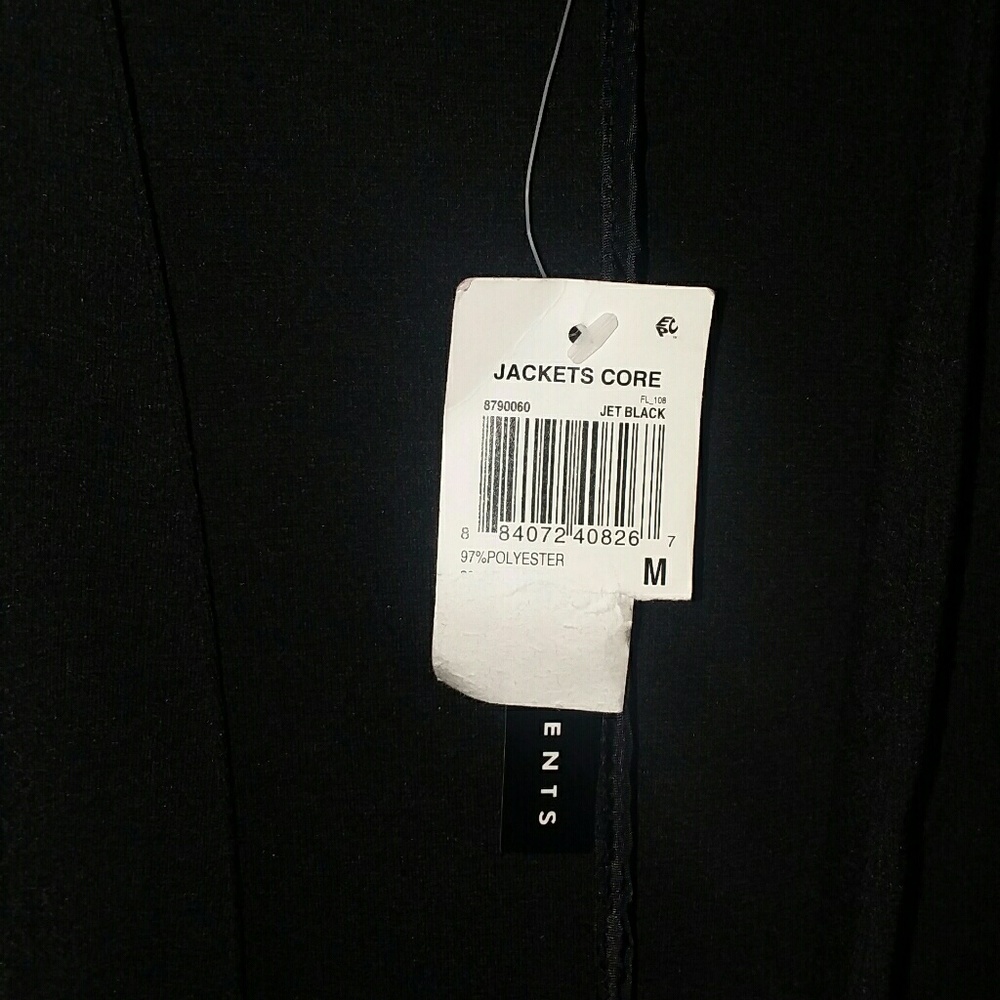 Grace Elements Black Jacket With Gold Detail Zipp… - image 4